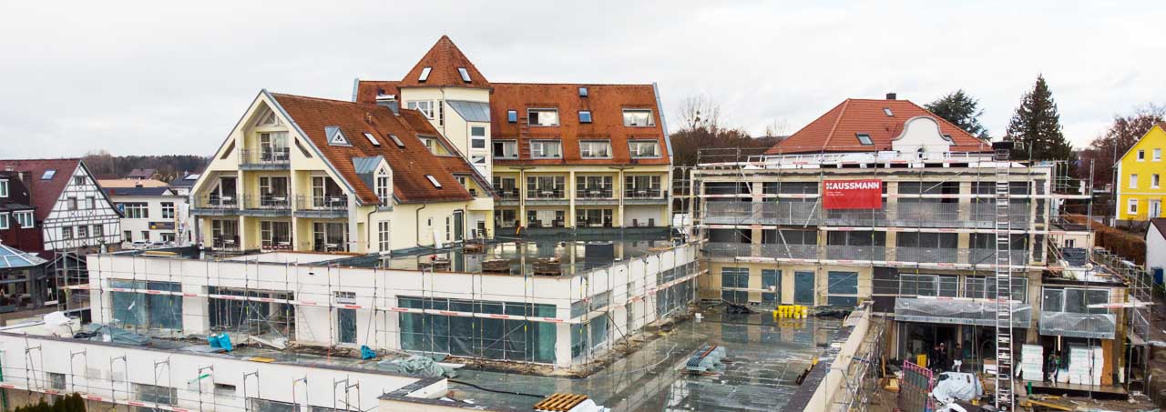 HAUSSMANN hilft auf der Baustelle in Fischbach um dem Hotel ein Wellnessbereich und weitere Zimmer zu erstellen
